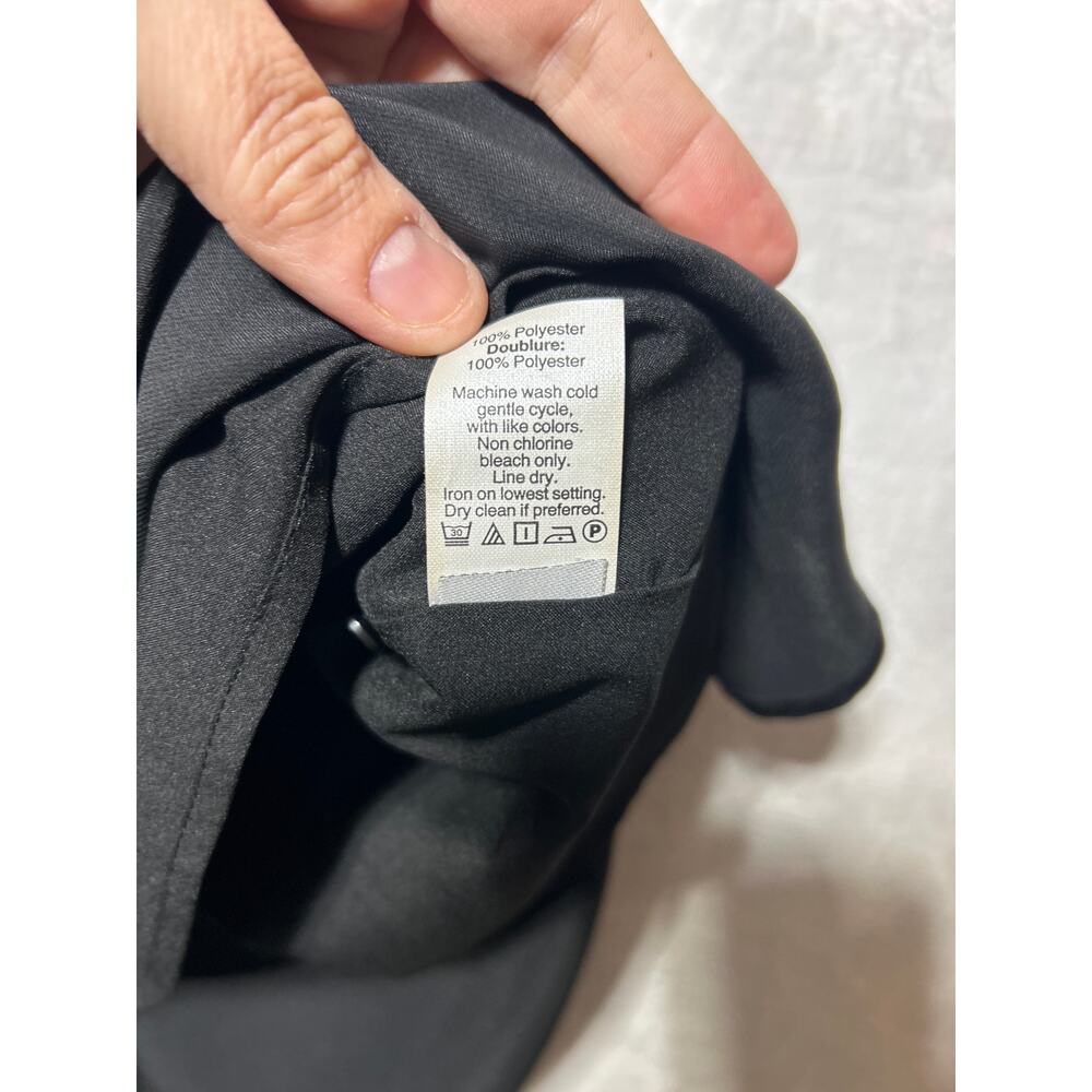 Madewell Satin Dress 0 Black Sheath Sleeveless Knee Length LBD Slip - Picture 8 of 12